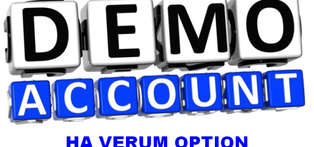 Как открыть демо-счет на Verum Option?