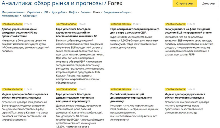 Аналитика для Forex