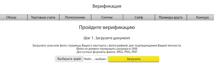 Подтверждение личности