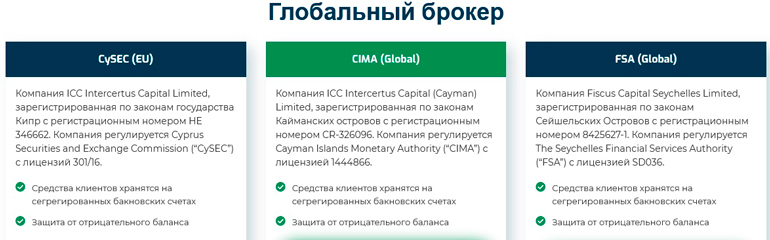 Лицензии и преимущества брокера