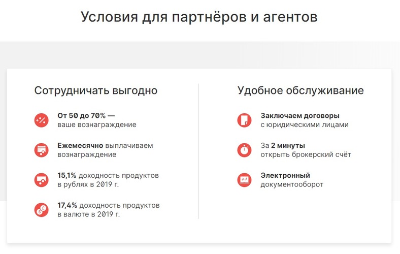 Условия для агентов