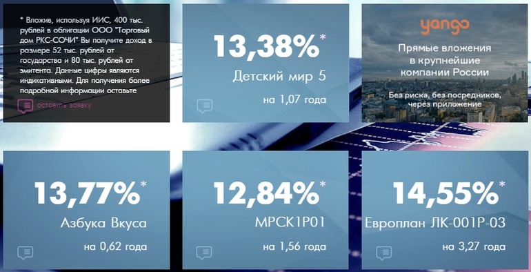 Аналитика брокера по облигациям